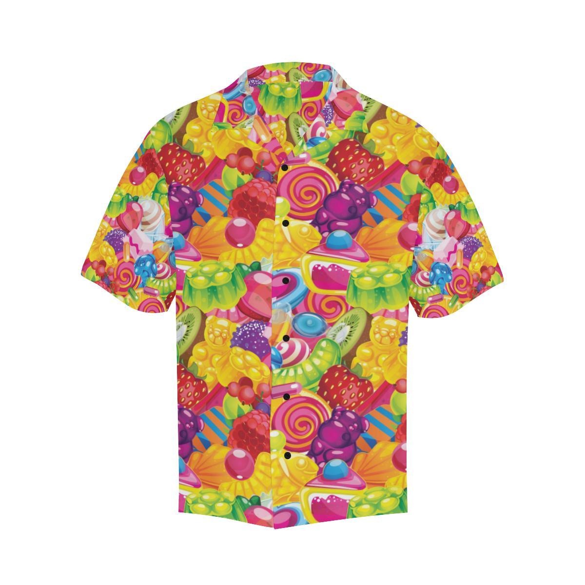 Candy Pattern Print Design CA01 Men Hawaiian Shirt-JorJune