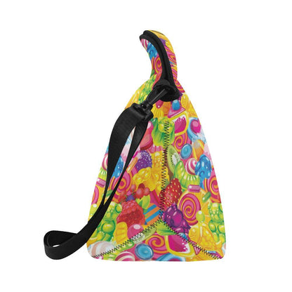 Candy Pattern Print Design CA01 Neoprene Lunch Bag-JorJune