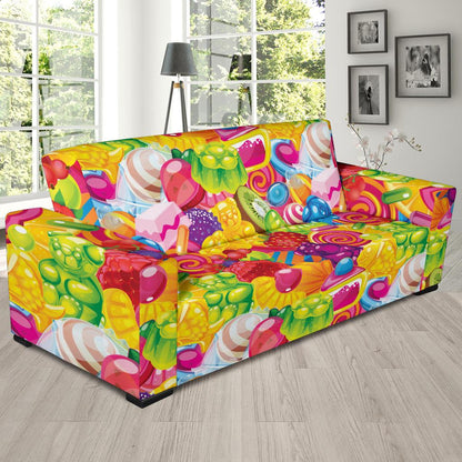 Candy Pattern Print Design CA01 Sofa Slipcover-JORJUNE.COM
