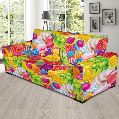 Candy Pattern Print Design CA01 Sofa Slipcover-JORJUNE.COM