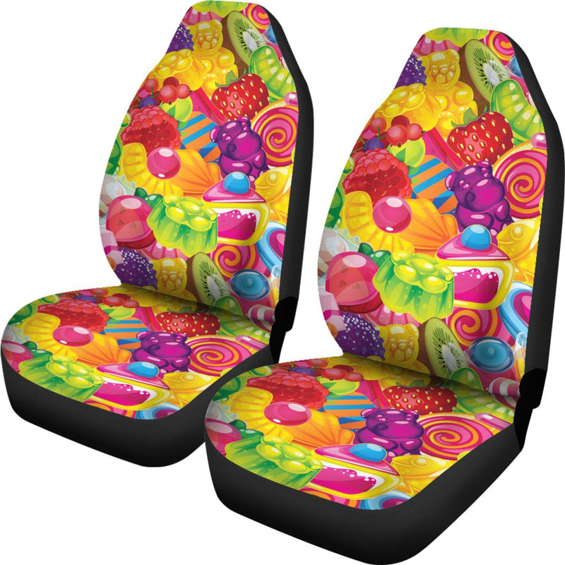 Candy Pattern Print Design CA01 Universal Fit Car Seat Covers