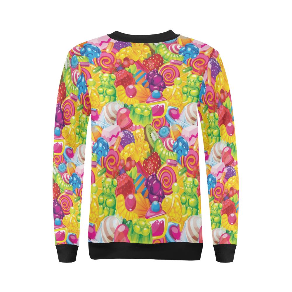 Candy Pattern Print Design CA01 Women Long Sleeve Sweatshirt-JorJune