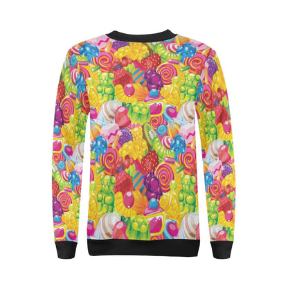 Candy Pattern Print Design CA01 Women Long Sleeve Sweatshirt-JorJune