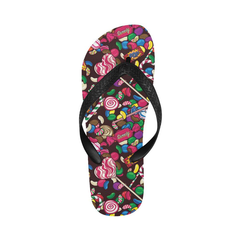 Candy Pattern Print Design CA02 Flip Flops-JorJune
