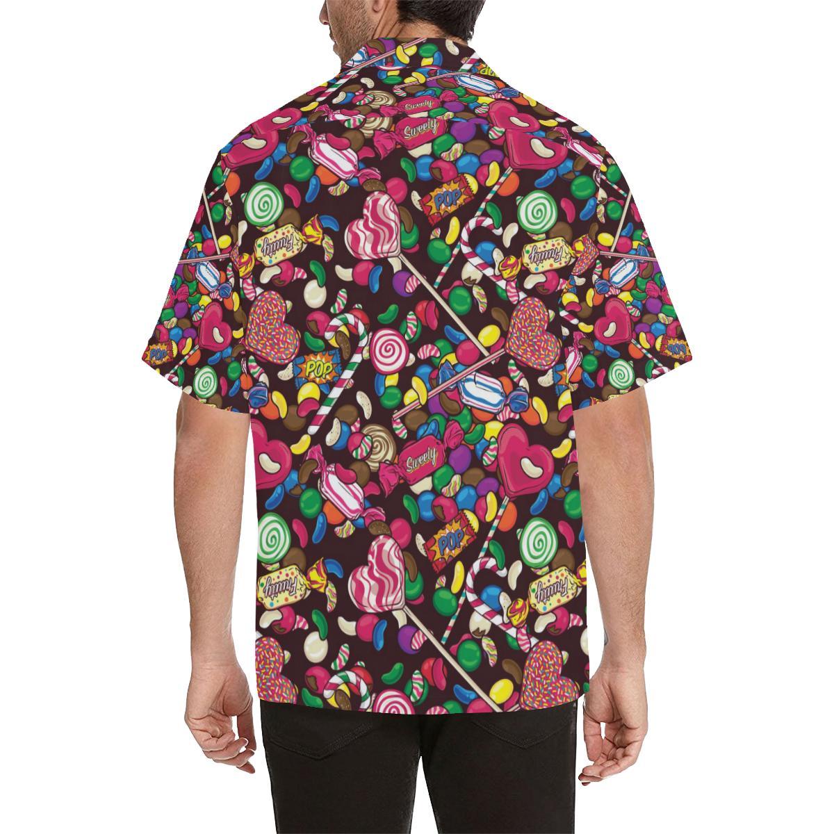 Candy Pattern Print Design CA02 Men Hawaiian Shirt-JorJune