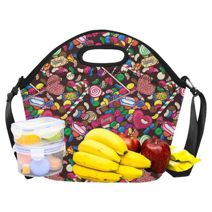 Candy Pattern Print Design CA02 Neoprene Lunch Bag-JorJune