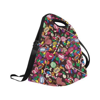 Candy Pattern Print Design CA02 Neoprene Lunch Bag-JorJune