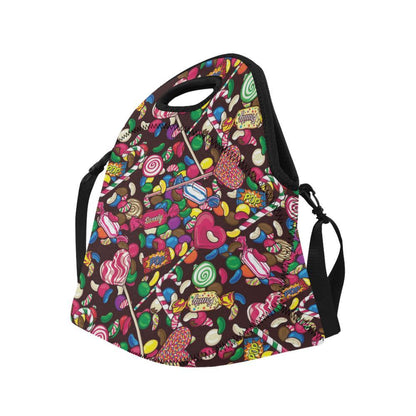 Candy Pattern Print Design CA02 Neoprene Lunch Bag-JorJune