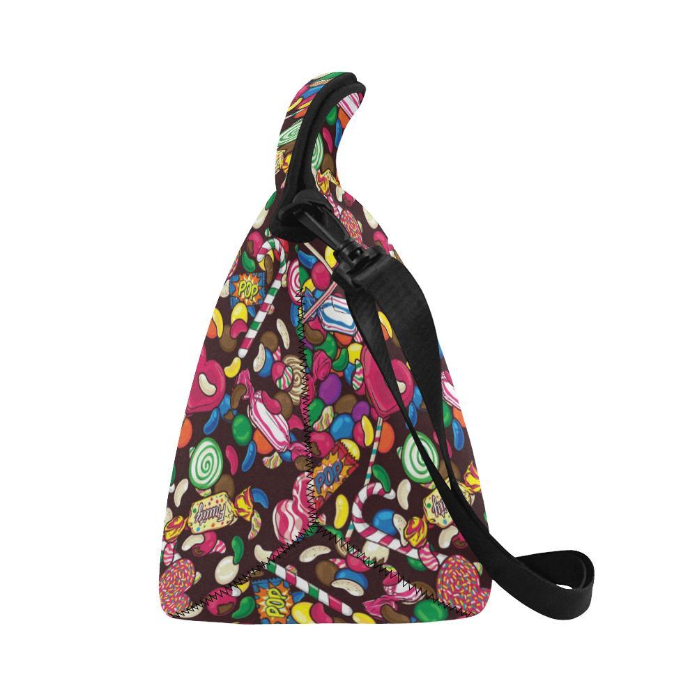 Candy Pattern Print Design CA02 Neoprene Lunch Bag-JorJune