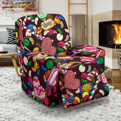 Candy Pattern Print Design CA02 Recliner Slipcover-JORJUNE.COM