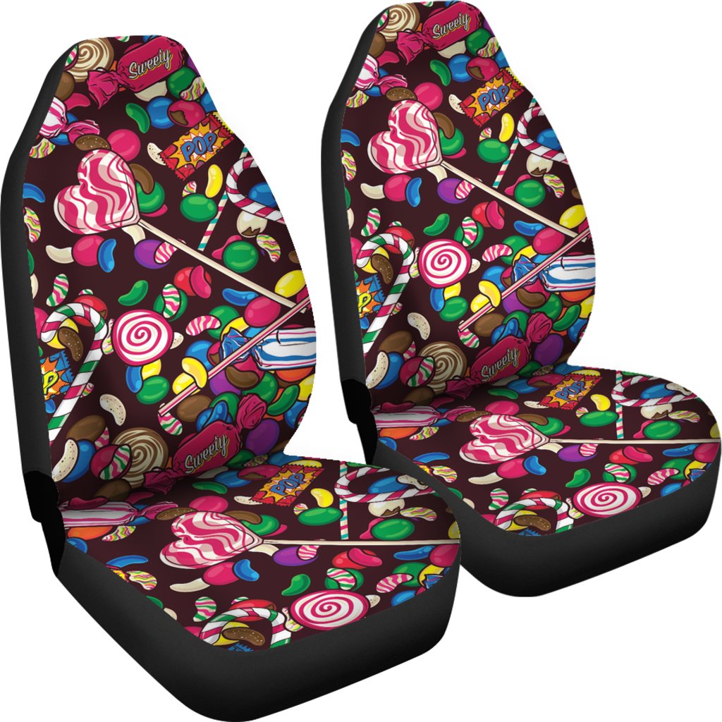 Candy Pattern Print Design CA02 Universal Fit Car Seat Covers
