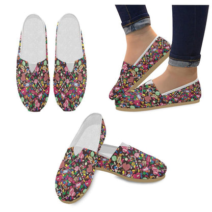 Candy Pattern Print Design CA02 Women Casual Shoes-JorJune.com