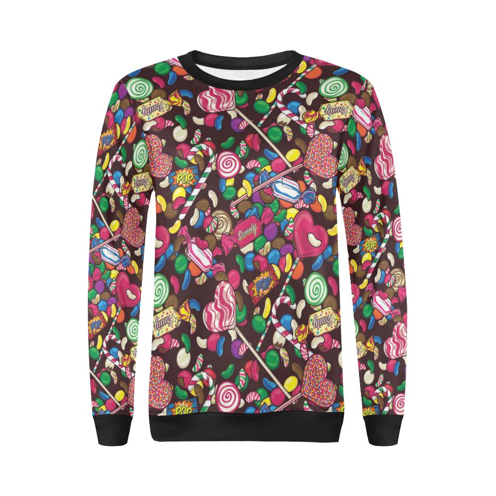 Candy Pattern Print Design CA02 Women Long Sleeve Sweatshirt-JorJune