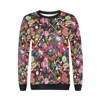 Candy Pattern Print Design CA02 Women Long Sleeve Sweatshirt-JorJune