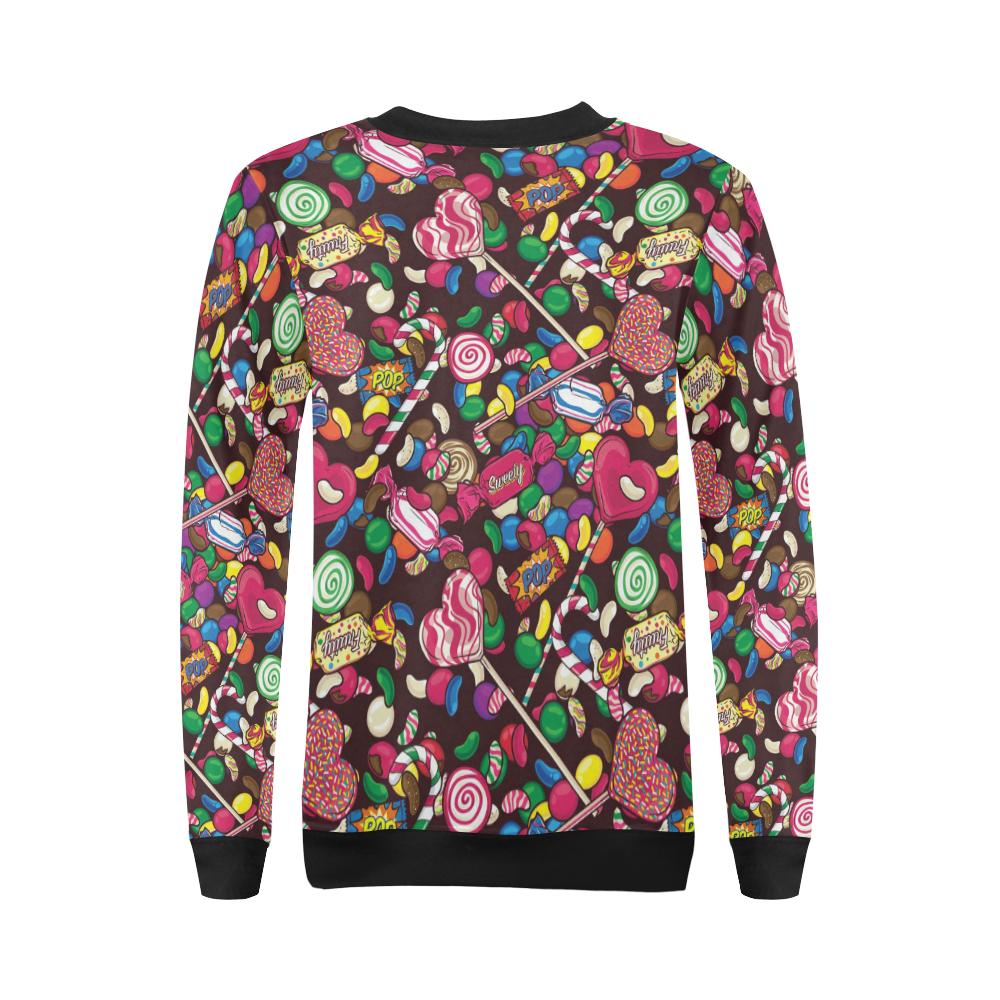 Candy Pattern Print Design CA02 Women Long Sleeve Sweatshirt-JorJune