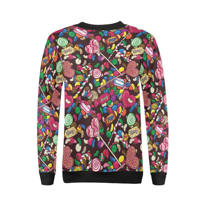 Candy Pattern Print Design CA02 Women Long Sleeve Sweatshirt-JorJune