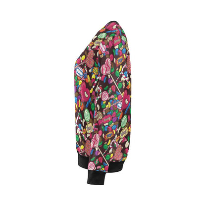 Candy Pattern Print Design CA02 Women Long Sleeve Sweatshirt-JorJune