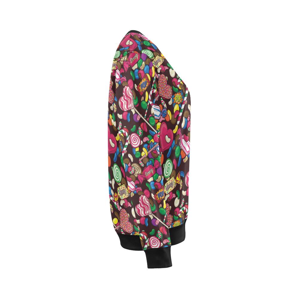 Candy Pattern Print Design CA02 Women Long Sleeve Sweatshirt-JorJune