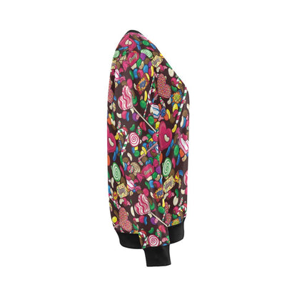 Candy Pattern Print Design CA02 Women Long Sleeve Sweatshirt-JorJune