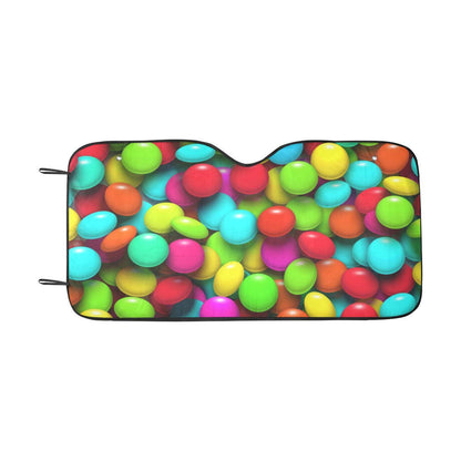 Candy Pattern Print Design CA03 Car Sun Shade-JorJune