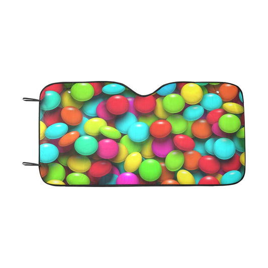 Candy Pattern Print Design CA03 Car Sun Shade-JorJune
