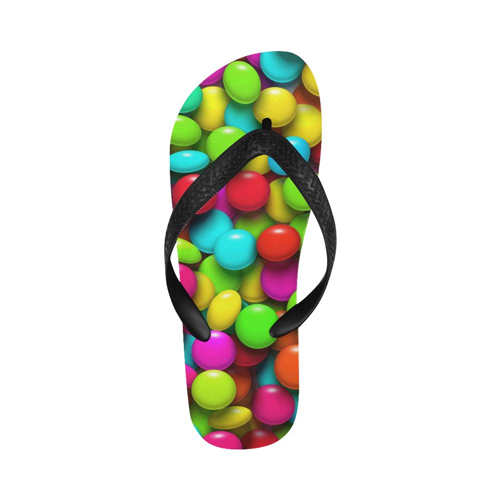 Candy Pattern Print Design CA03 Flip Flops-JorJune