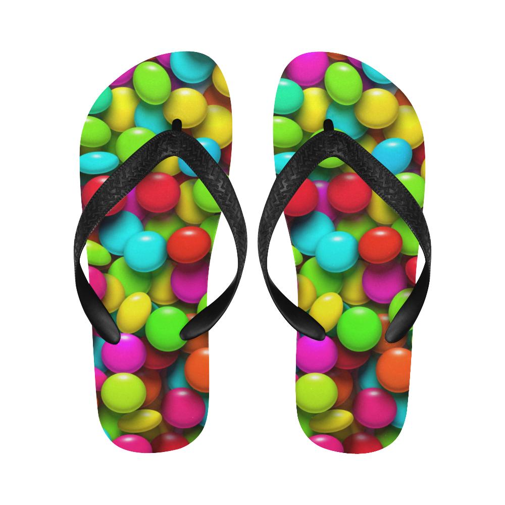 Candy Pattern Print Design CA03 Flip Flops-JorJune