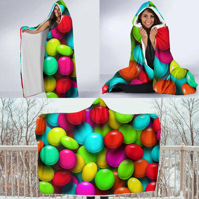 Candy Pattern Print Design CA03 Hooded Blanket-JORJUNE.COM