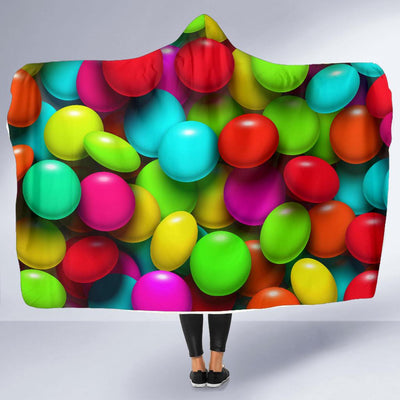 Candy Pattern Print Design CA03 Hooded Blanket-JORJUNE.COM