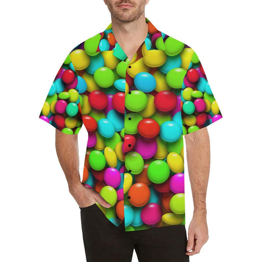 Candy Pattern Print Design CA03 Men Hawaiian Shirt-JorJune