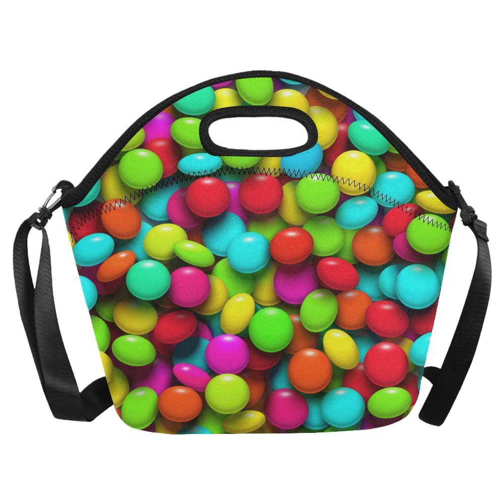 Candy Pattern Print Design CA03 Neoprene Lunch Bag-JorJune