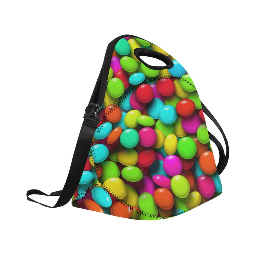 Candy Pattern Print Design CA03 Neoprene Lunch Bag-JorJune