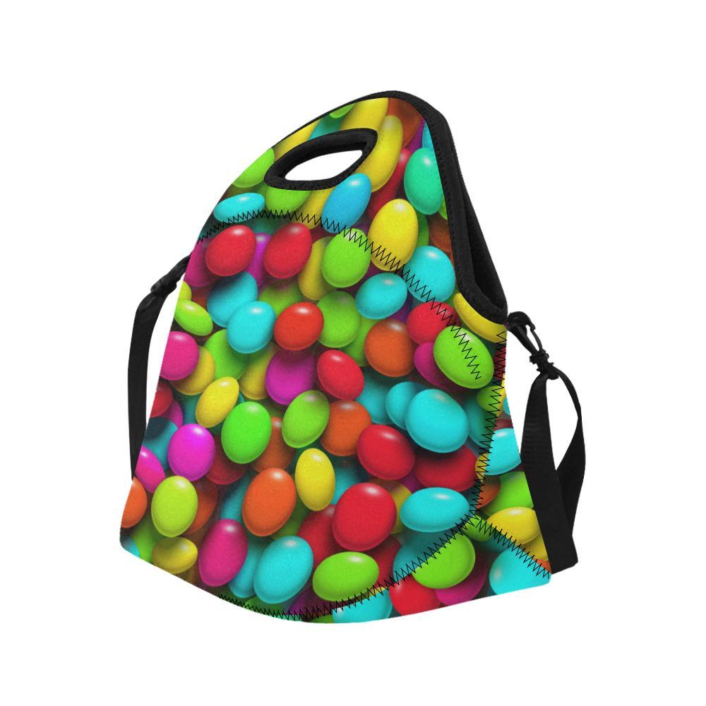 Candy Pattern Print Design CA03 Neoprene Lunch Bag-JorJune
