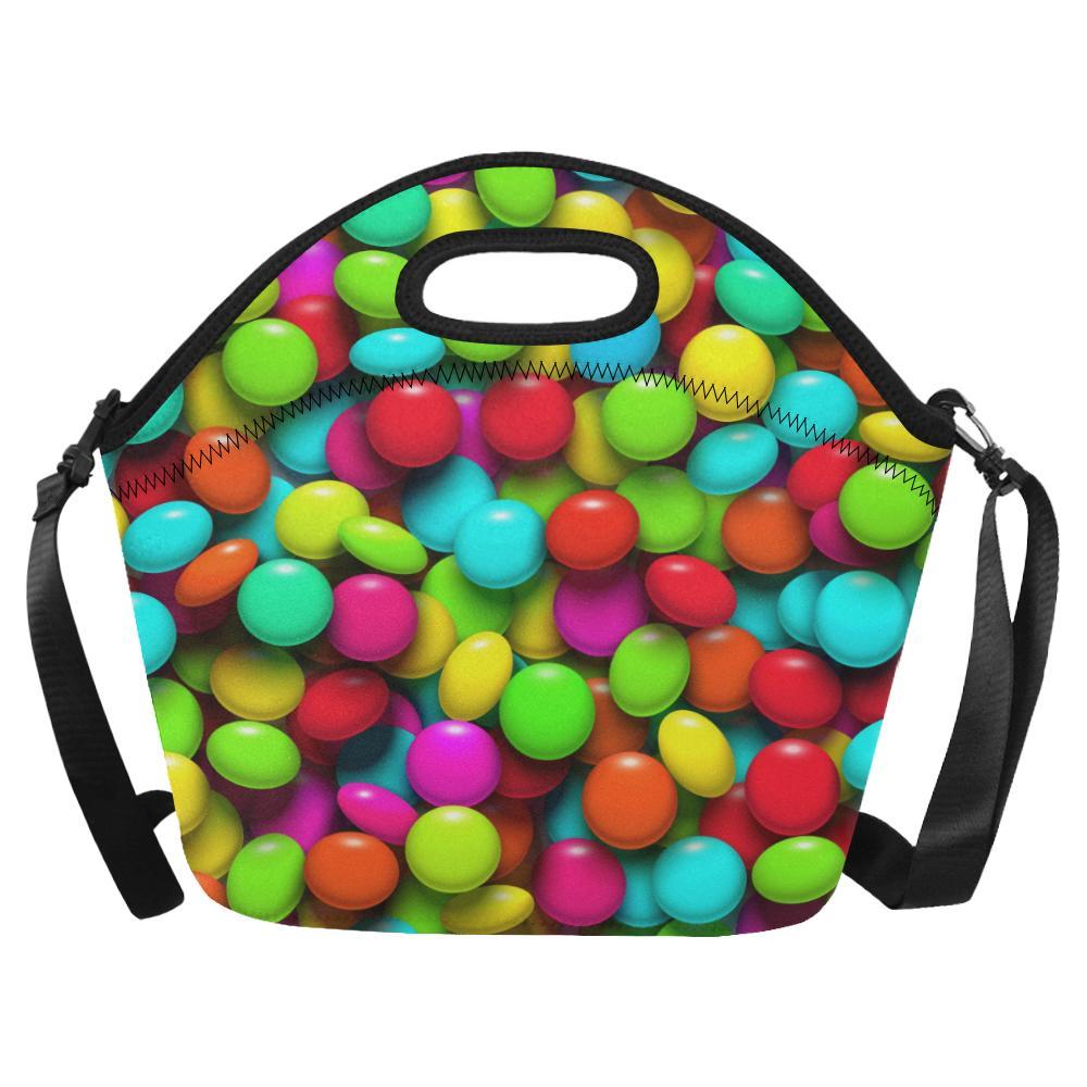 Candy Pattern Print Design CA03 Neoprene Lunch Bag-JorJune