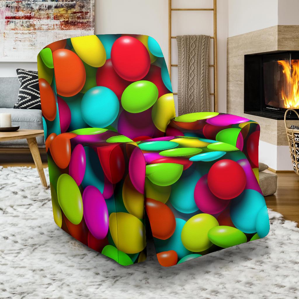 Candy Pattern Print Design CA03 Recliner Slipcover-JORJUNE.COM
