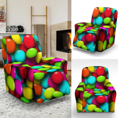Candy Pattern Print Design CA03 Recliner Slipcover-JORJUNE.COM