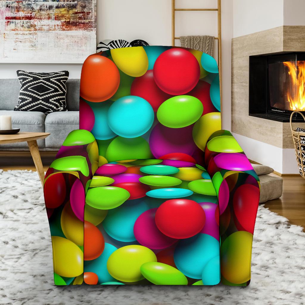 Candy Pattern Print Design CA03 Recliner Slipcover-JORJUNE.COM