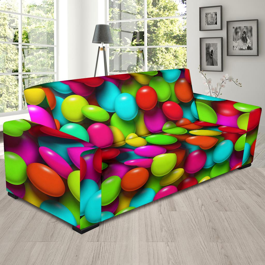 Candy Pattern Print Design CA03 Sofa Slipcover-JORJUNE.COM