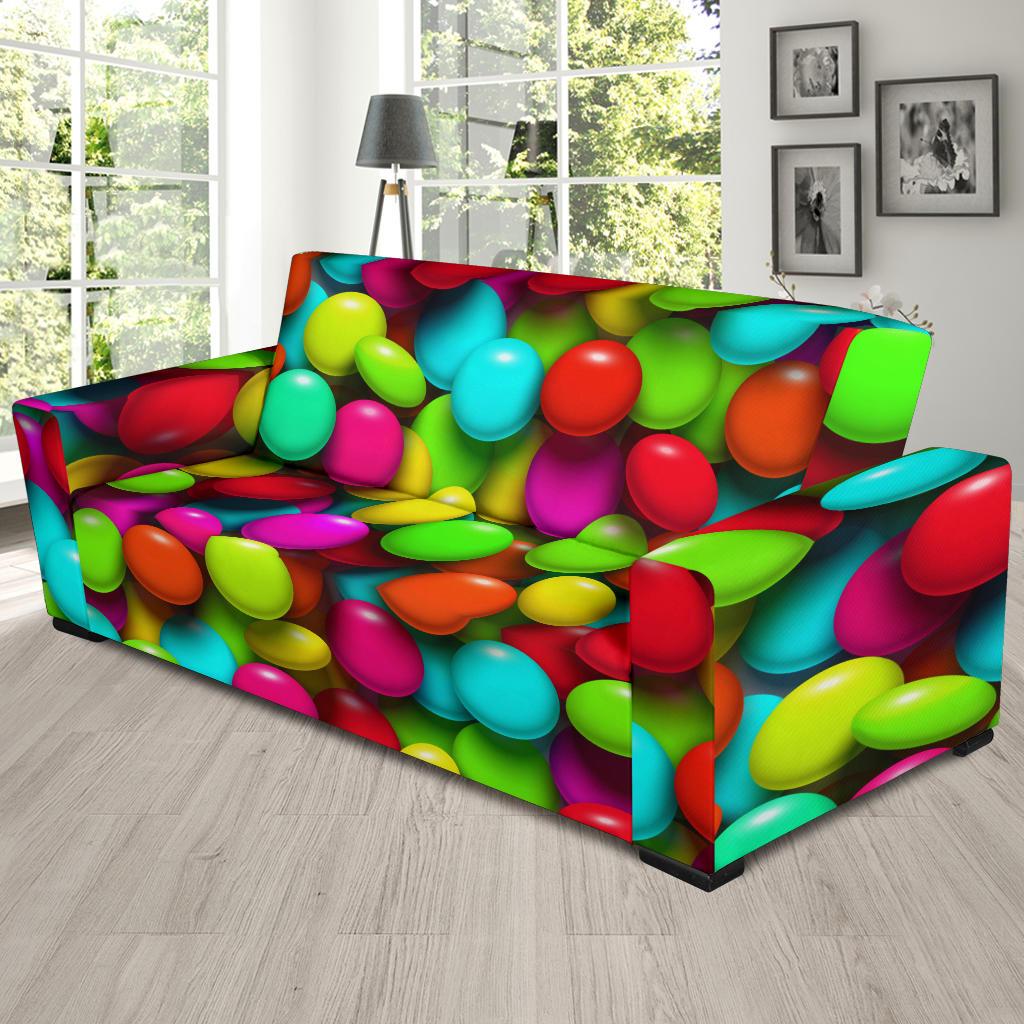 Candy Pattern Print Design CA03 Sofa Slipcover-JORJUNE.COM