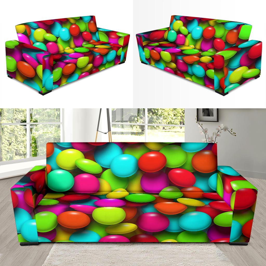 Candy Pattern Print Design CA03 Sofa Slipcover-JORJUNE.COM