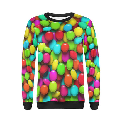 Candy Pattern Print Design CA03 Women Long Sleeve Sweatshirt-JorJune