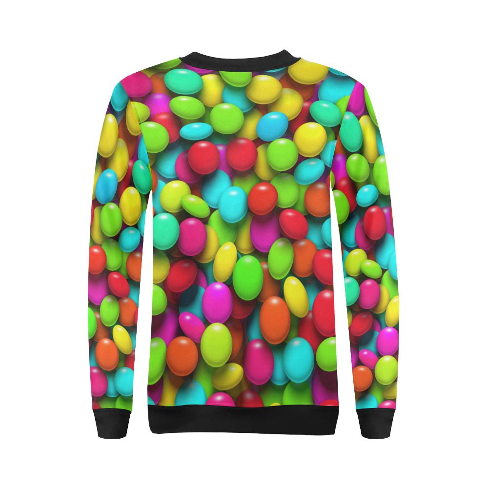 Candy Pattern Print Design CA03 Women Long Sleeve Sweatshirt-JorJune