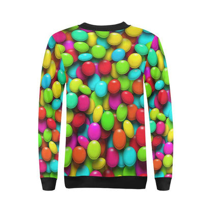 Candy Pattern Print Design CA03 Women Long Sleeve Sweatshirt-JorJune
