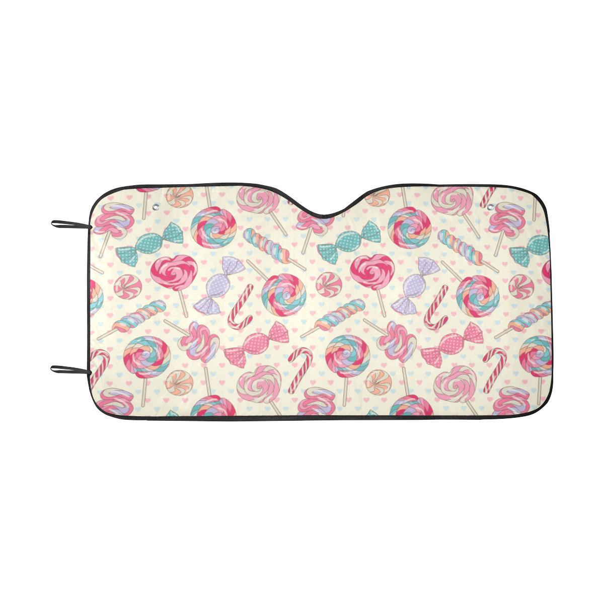Candy Pattern Print Design CA04 Car Sun Shade-JorJune