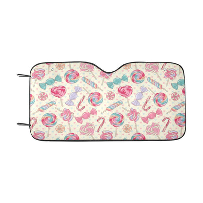 Candy Pattern Print Design CA04 Car Sun Shade-JorJune