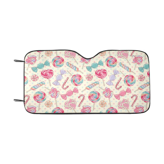 Candy Pattern Print Design CA04 Car Sun Shade-JorJune