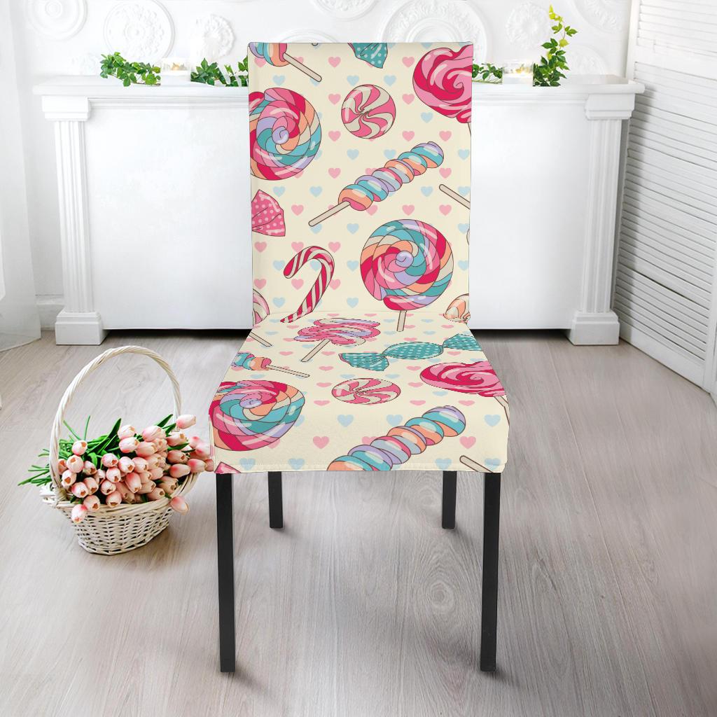 Candy Pattern Print Design CA04 Dining Chair Slipcover-JORJUNE.COM