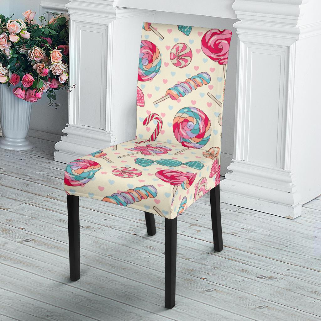 Candy Pattern Print Design CA04 Dining Chair Slipcover-JORJUNE.COM
