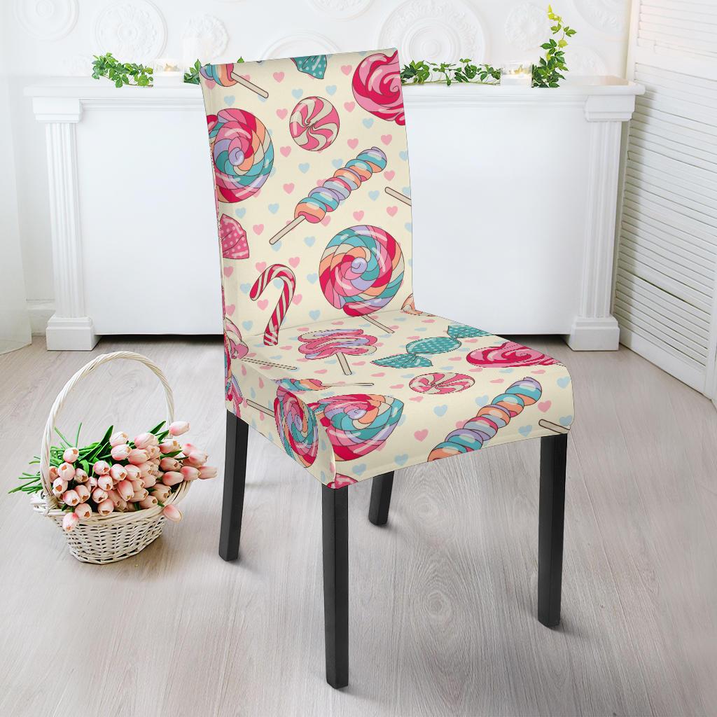 Candy Pattern Print Design CA04 Dining Chair Slipcover-JORJUNE.COM