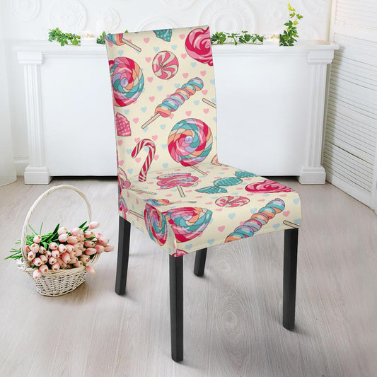 Candy Pattern Print Design CA04 Dining Chair Slipcover-JORJUNE.COM